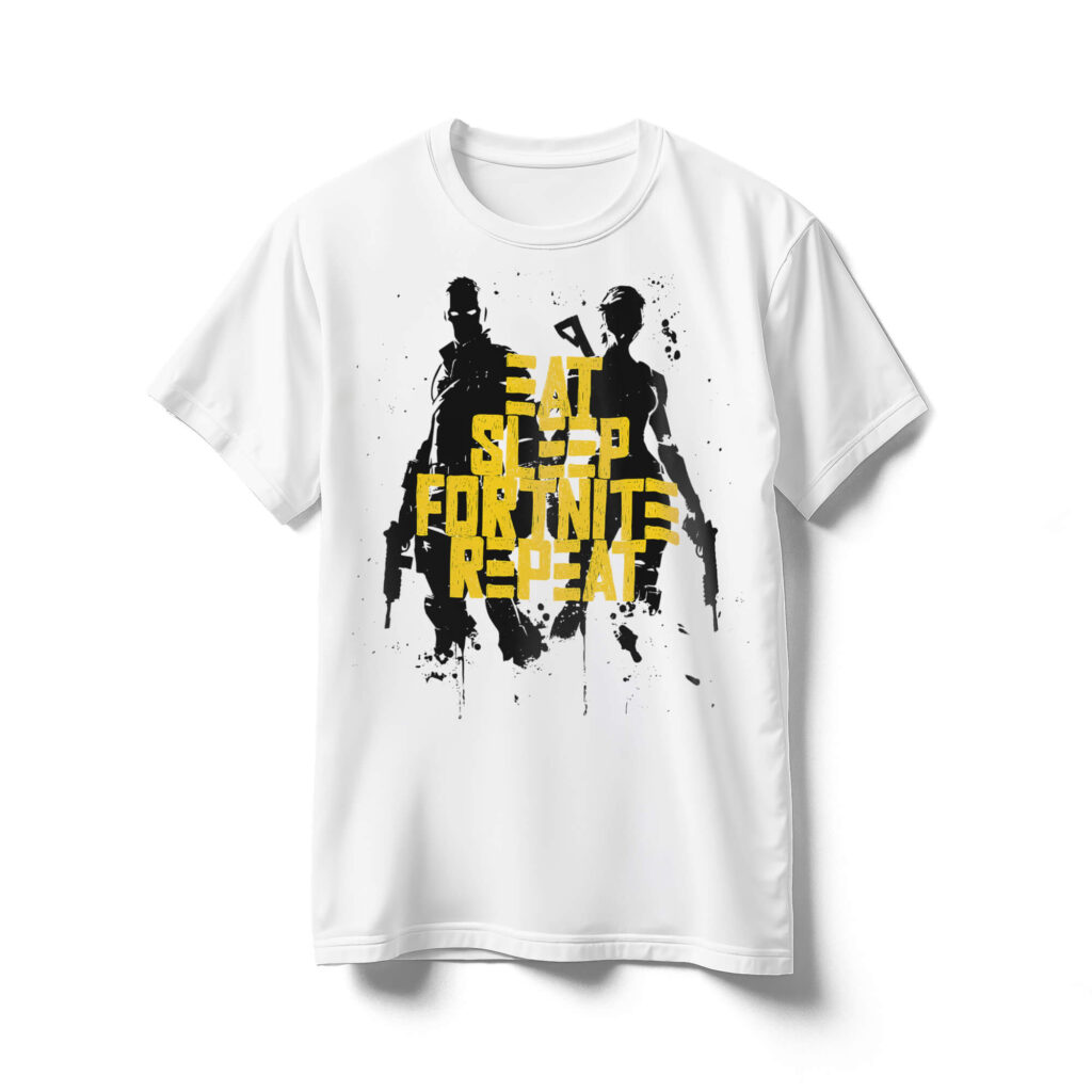 eat-sleep-fortnite-repeat-white-shirt-SILHOUETTES