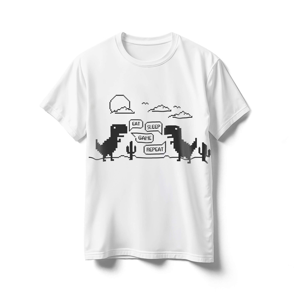 eat-sleep-game-repeat-white-shirt-GOOGLE-T-REX-DINO-GAME