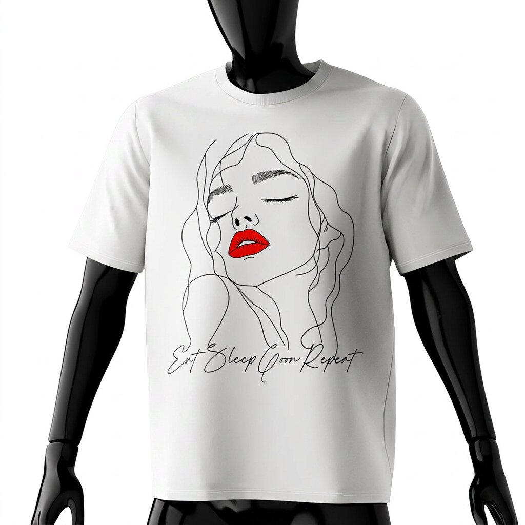 eat-sleep-goon-shirt-sensual-woman-line-art-white