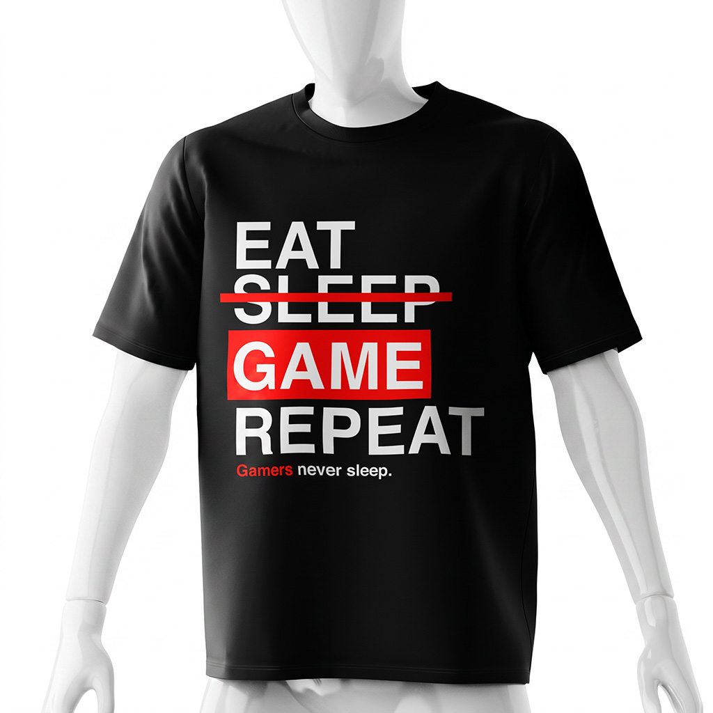 gamer-shirt-gamers-never-sleep-black