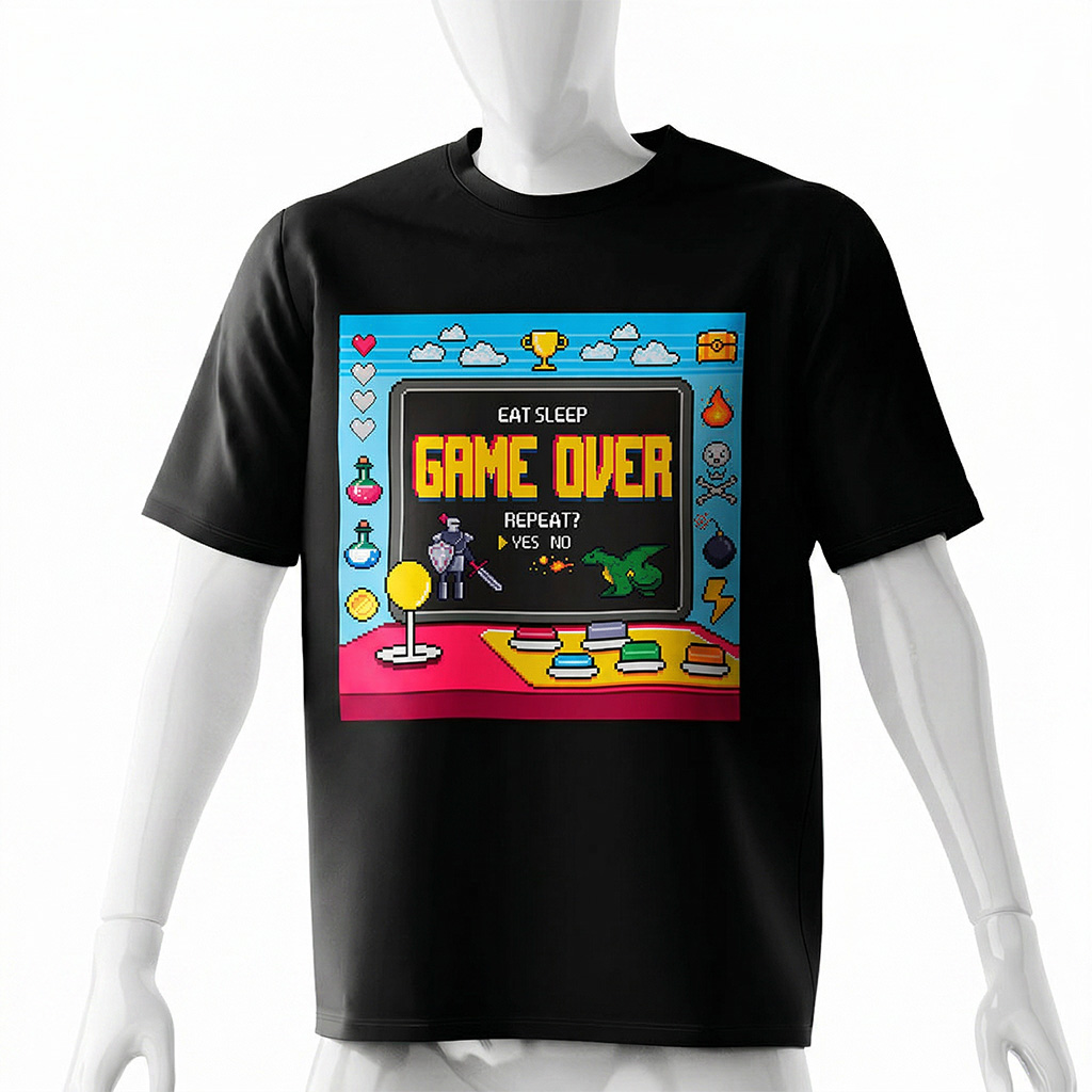 gamer-shirt-retro-computer-vintage-pixel-black