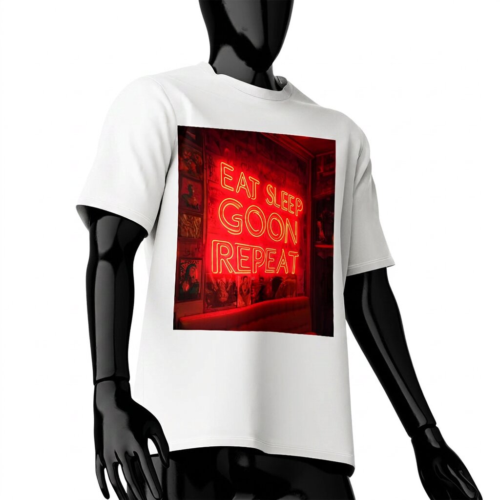 goon-t-shirt-neon-lights-white
