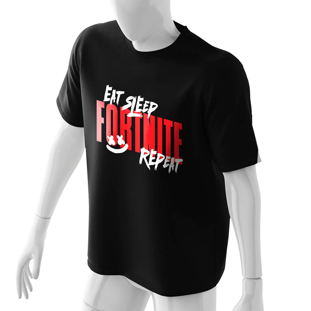 mens-and-women-fortnite-shirt-marshmello-smile-black