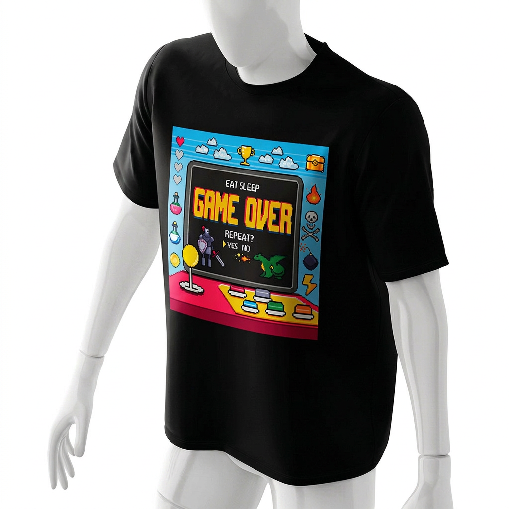 video-game-over-t-shirt-back-black-and-white-retro-computer-vintage-pixel