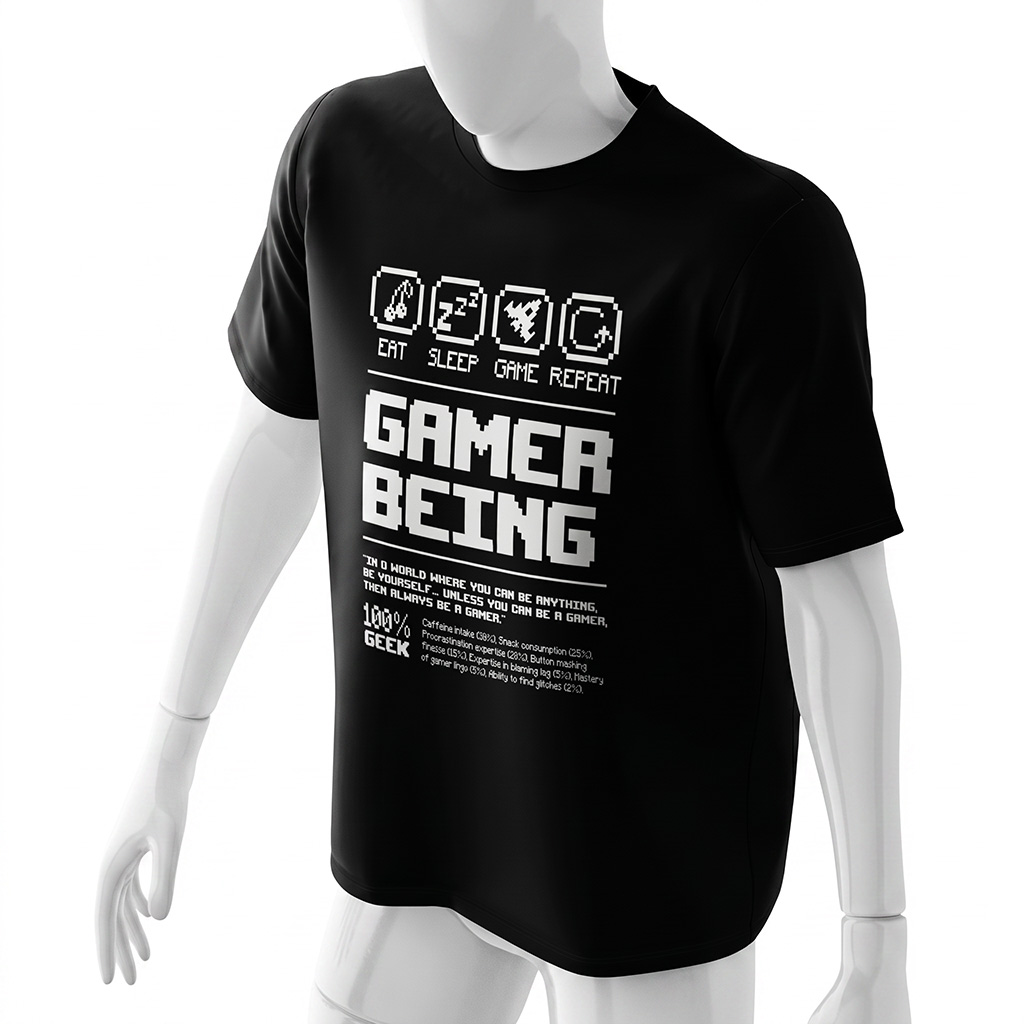 video-game-t-shirt-gamer-being-pixel-retro-arcade-black