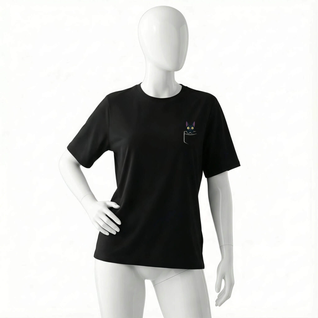 eat-sleep-anime-repeat-shirt-front-black-color-women-Kiki's-Delivery-Service-studio-ghibli-Jiji-cat