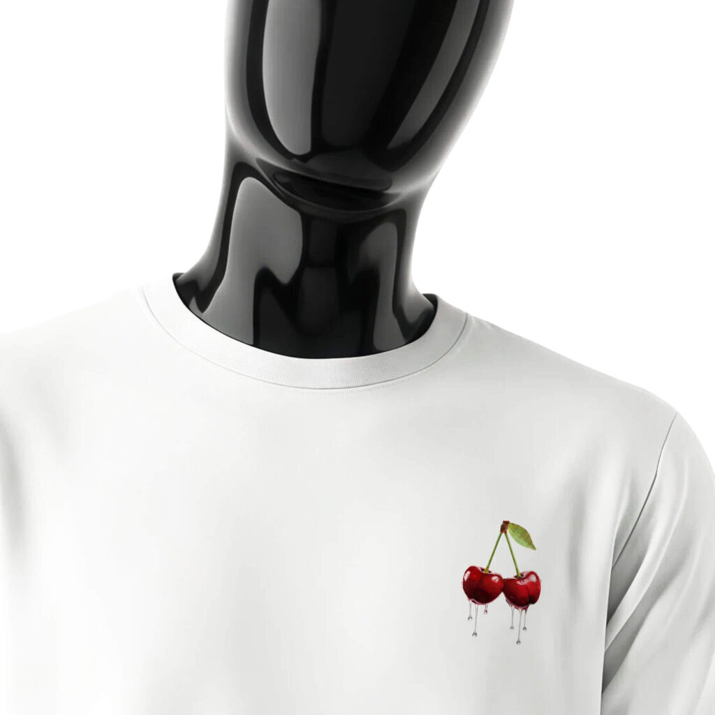 eat-sleep-goon-repeat-shirt-front-detail-white-shirt-cherries-design