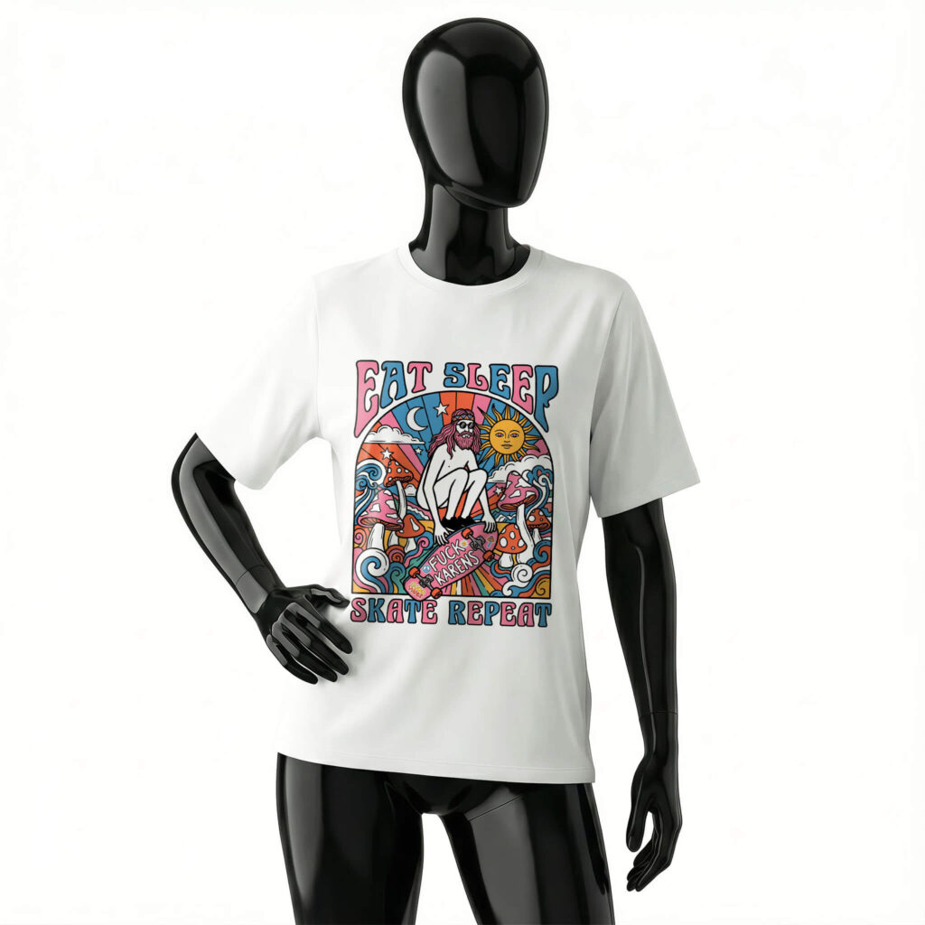 eat-sleep-skate-repeat-shirt-front-white-color-women-fuck-karen-hippy-skateboarding