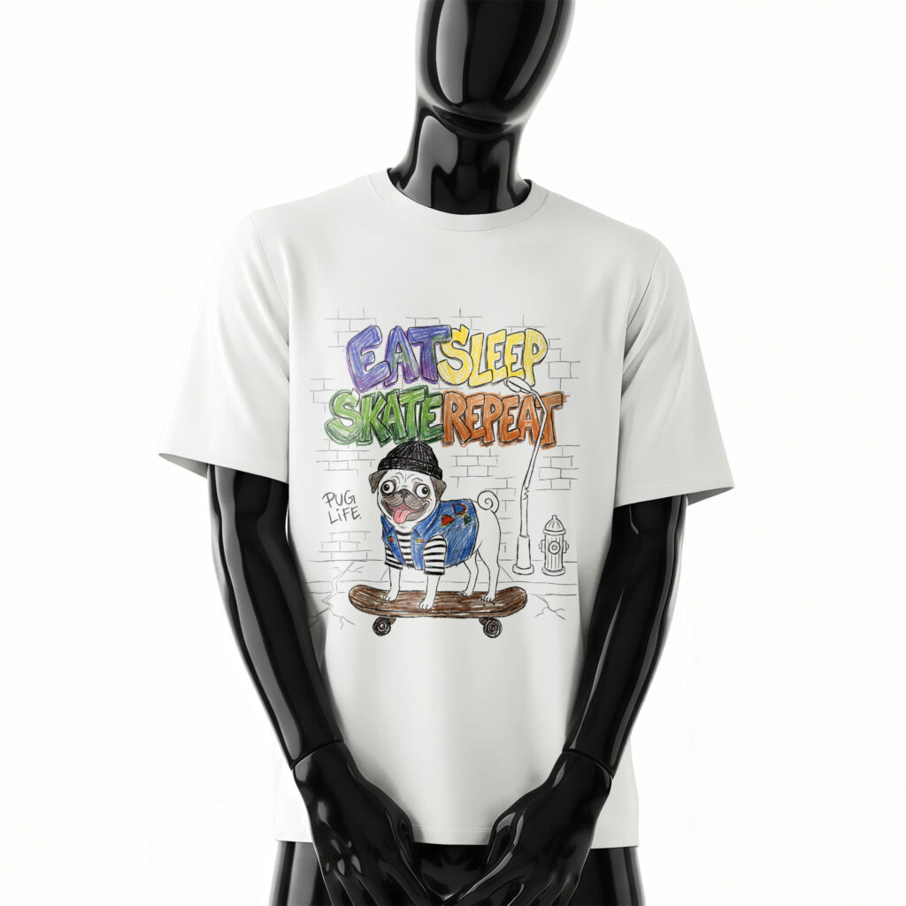 eat-sleep-skate-repeat-shirt-front-white-tee-design-men-bulldog-skateboarding