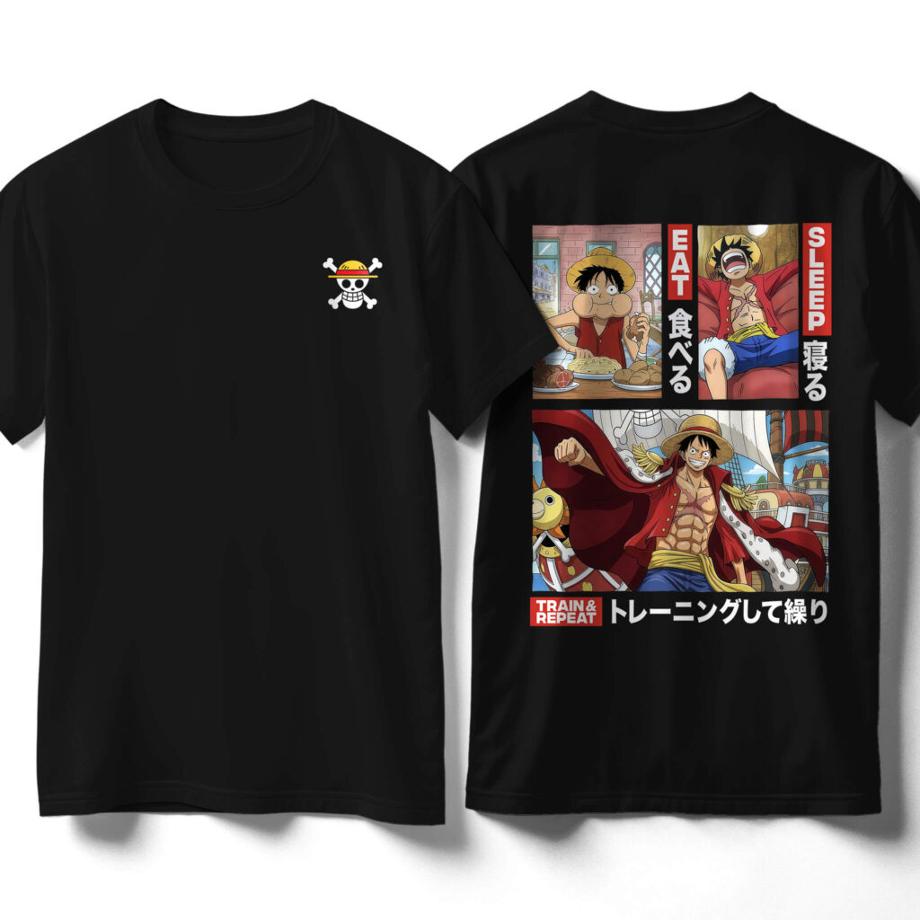 eat-sleep-train-repeat-shirt-front-back-black-shirt-luffy-eating-sleeping-training-one-piece