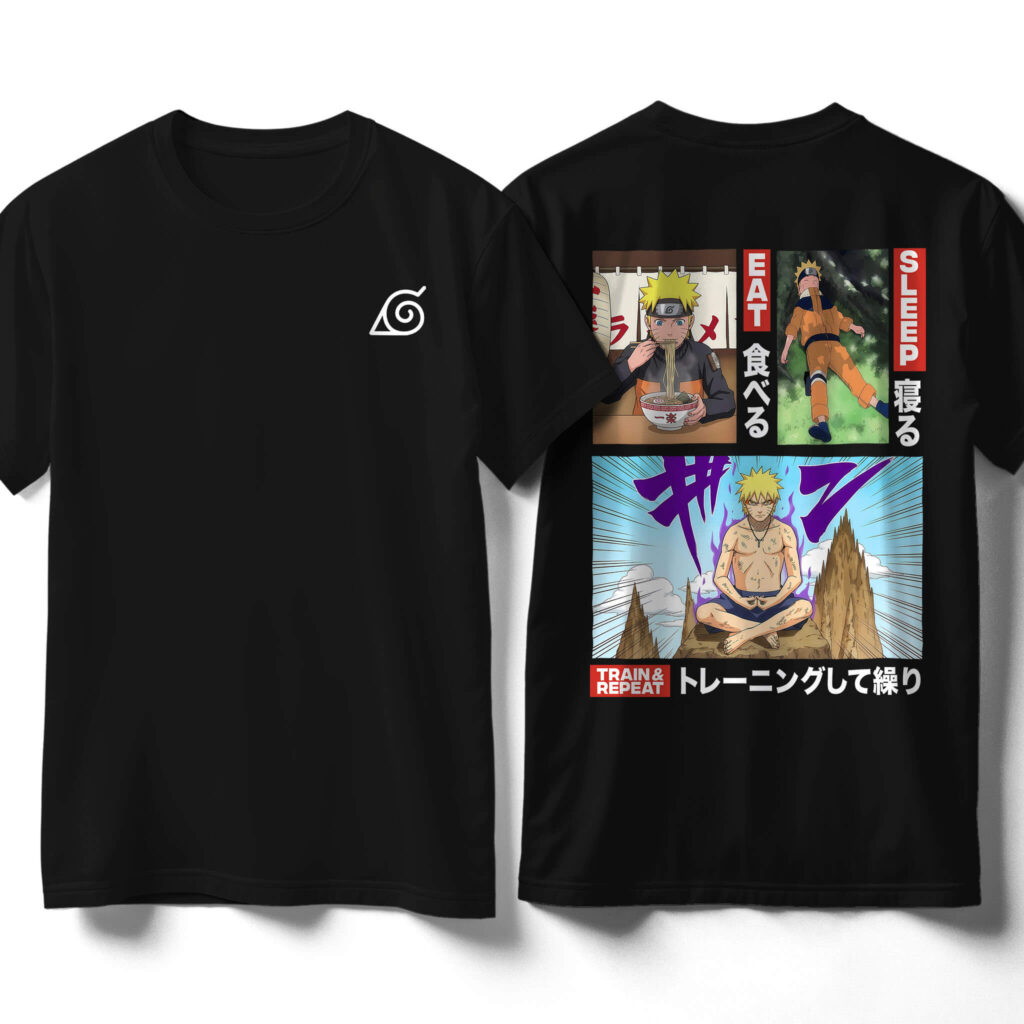 eat-sleep-train-repeat-shirt-front-back-black-shirt-naruto-eating-sleeping-training