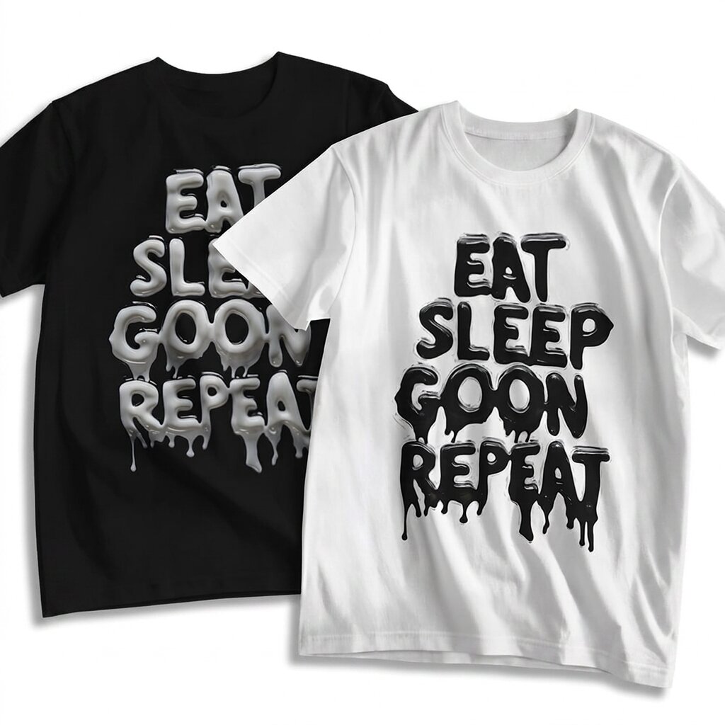 t-shirt-eat-sleep-goon-repeat-milk-texture-black-and-white