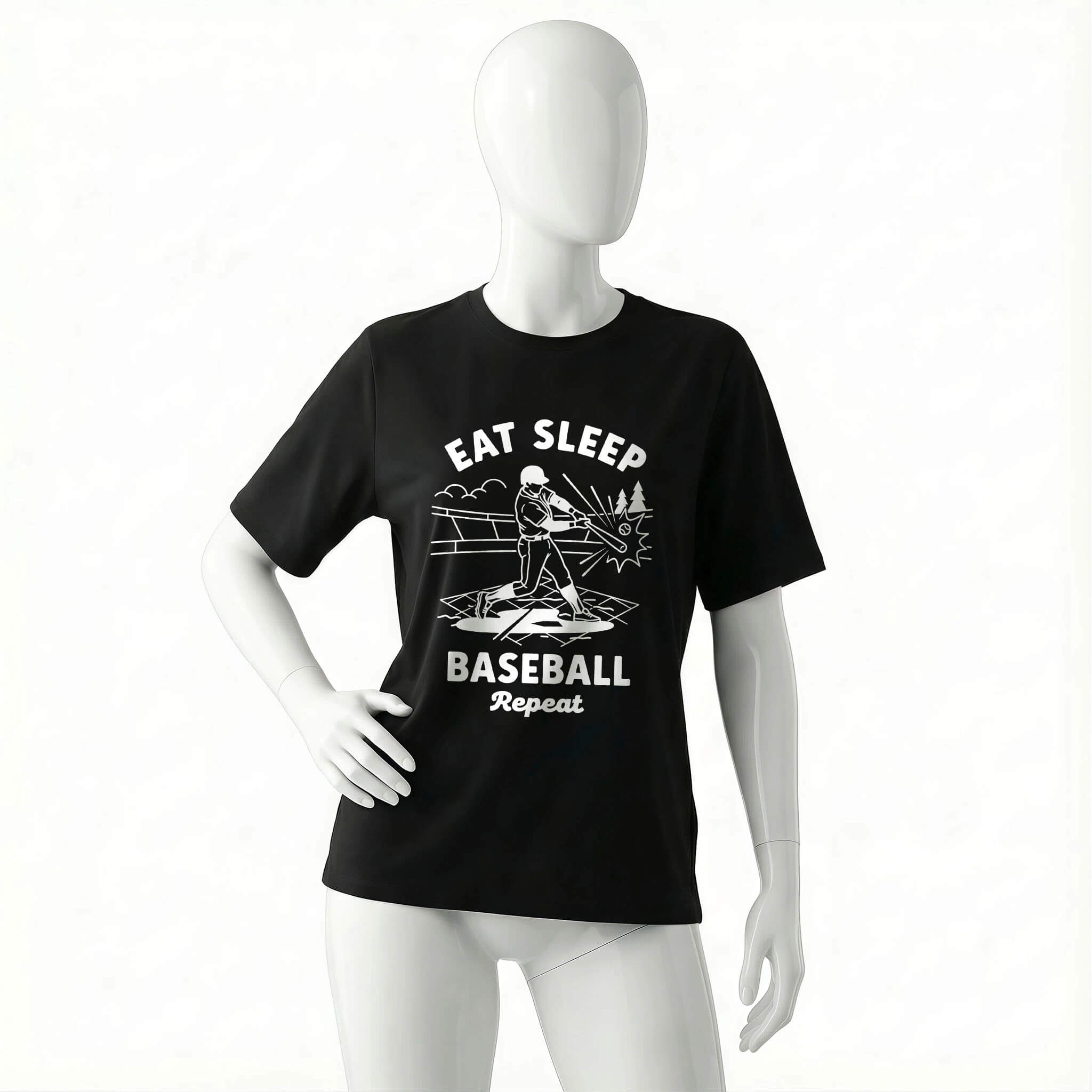 eat-sleep-baseball-repeat-shirt-front-black-color-women-Vintage-line-art