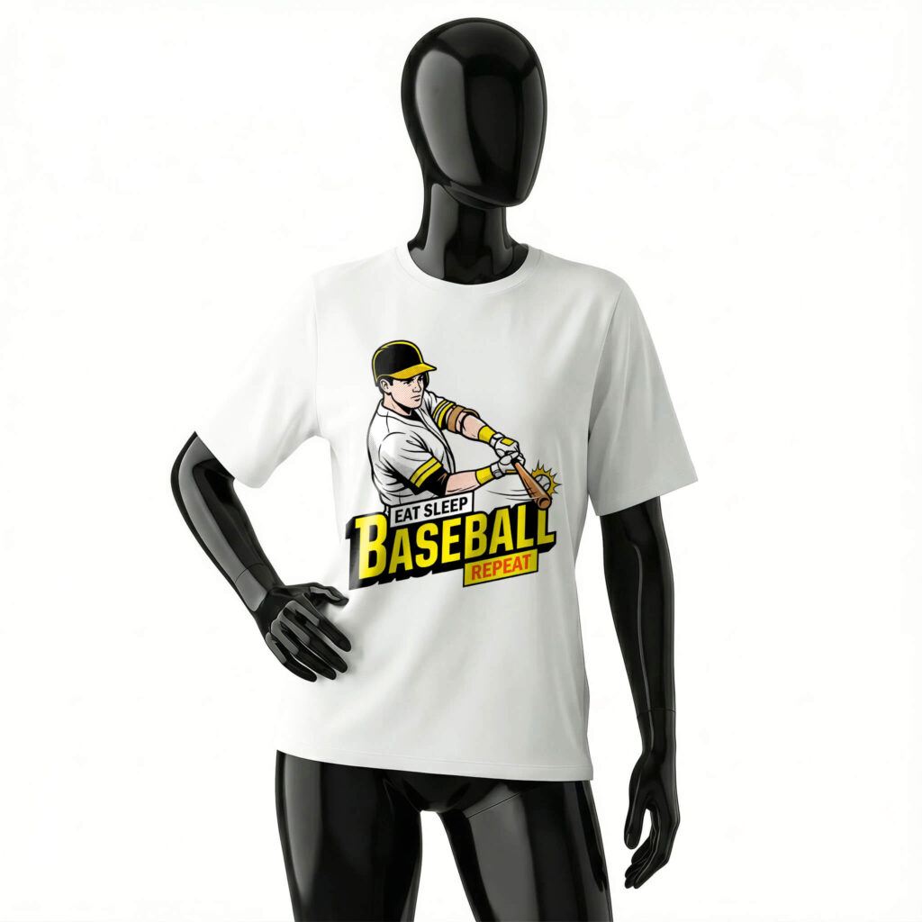 eat-sleep-baseball-repeat-shirt-front-white-color-women-Halftone-vector-illustration