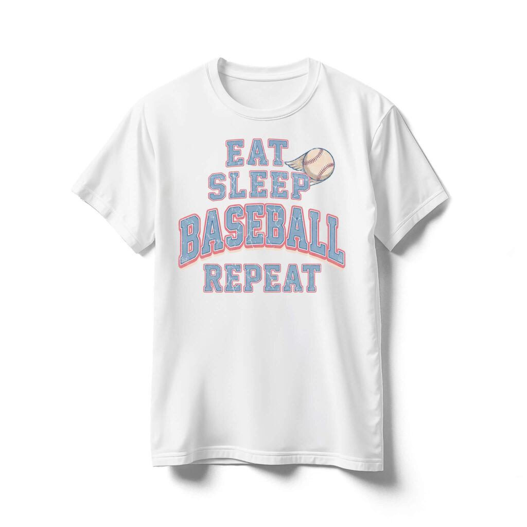 eat-sleep-baseball-repeat-t-shirt-front-white-shirt-Retro-90s-baseball-graphic