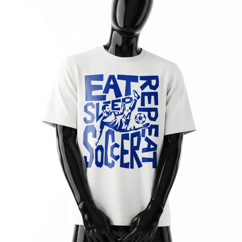 eat-sleep-soccer-repeat-shirt-front-white-tee-design-men-messi-silhouette