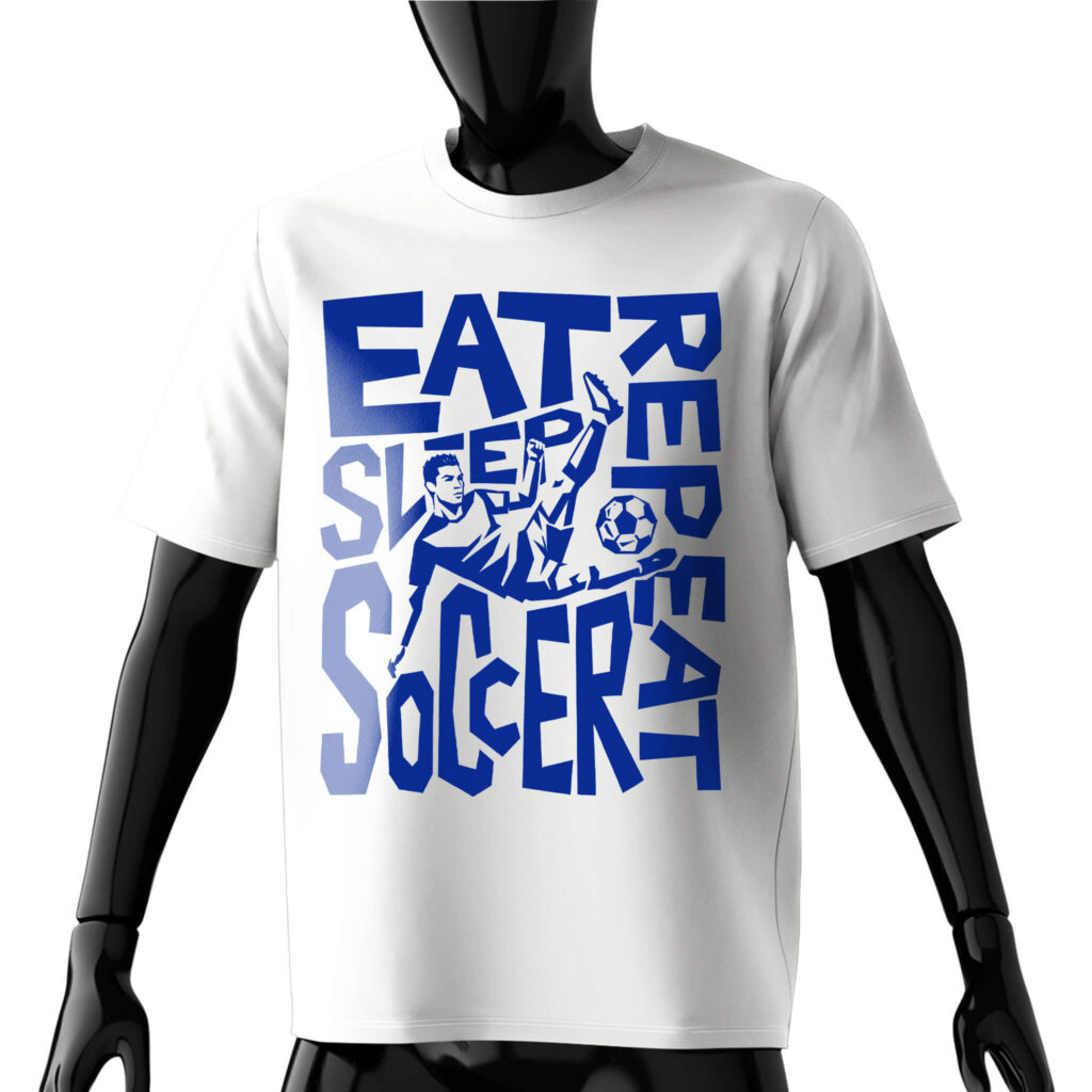 eat-sleep-soccer-repeat-t-shirt-front-white-model-cr7-silhouette